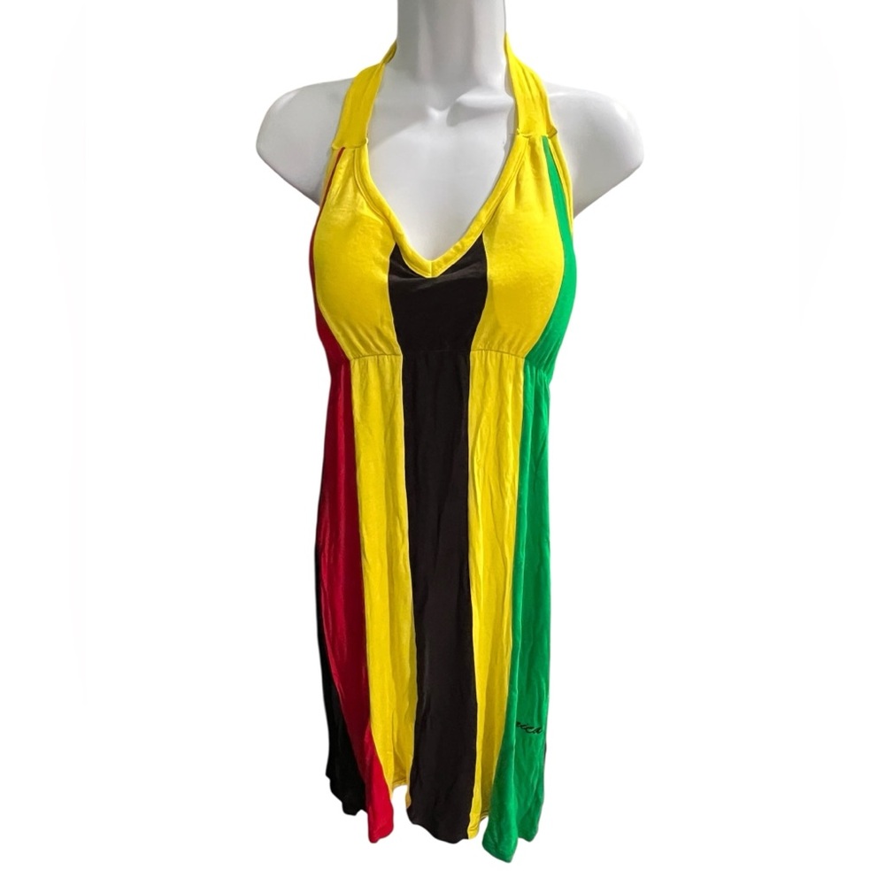 Island Style Jamaica Halter Dress – S/M – 100% Viscose - NWOT